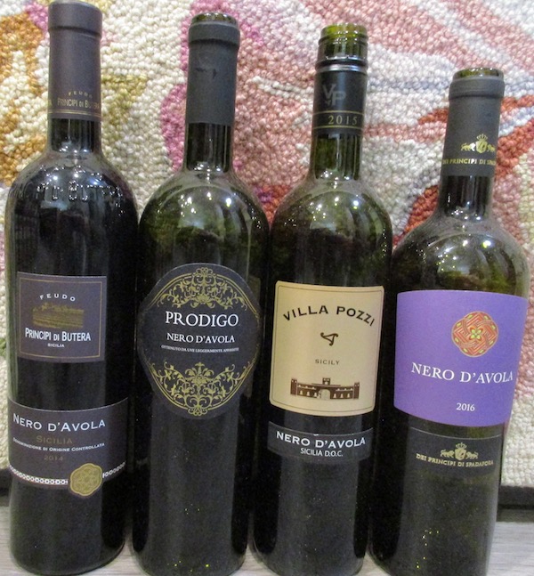 Nero d'Avola wines I liked.